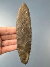 FINE 5 3/4" Dover Chert Duck River Bi-Point, Found in Stewart Co., Tennessee, Ex: Vanderver