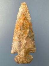 WOW 3" Colorful Flint Dovetail, Found in Indiana, Minor Tip Ding, Nice Example! Ex: Harold Sexton