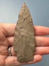 3 3/4" Fox Creek Stemmed Point, Found by J. Fissel in Orrtanna, Pennsylvania