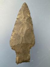 2 3/4" Stem Point, Found along the Lower Susquehanna River in Pennsylvania