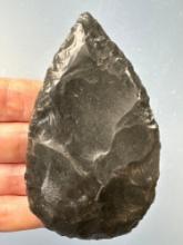 FINE 3" Leaf Blade, Obsidian, Found in the Western, US, Heavy Patina