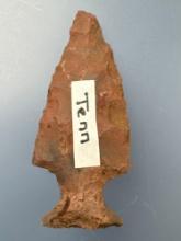 2 1/2" Motley, Ancient Tip Damage, Found in Tennessee