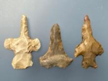 3 Impressive Drills, Nice Bases! Complete Pieces, Found in Texas, Longest is 2"