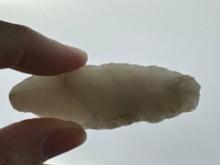 2 3/8" Semi-Translucent Lanceolate Point, Found in South Central US Region