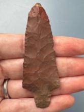 NICE 3" Stemmed HORSE CREEK CHERT Point, Found in Hardin Co., Tennessee, Ex: Jim Spears