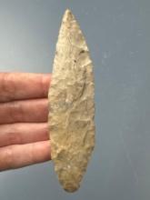 LARGE 4 1/2" Stemmed Knife, Point, Found in Greenwood Co., Kansas by Terry Miller