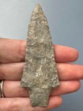 CLASSIC 3 3/8" Pogo Stemmed Point, Found in Greenwood Co., Kansas by Terry Miller