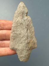 2 13/16" Quartzite Koens Crispin Point, Found in Berks Co., Pennsylvania, Ex: F. Flizack, T. Madeira