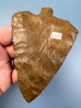 HIGHLIGHT 4 15/16" Jasper Perkiomen, Found in Sicily Island, Lancaster Co., PA, Ex: Jim Herbstritt