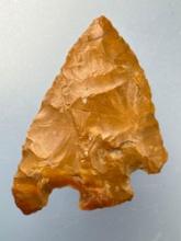 SUPERB 1 3/8" Erb Basal Notch, Jasper, Found in Berks Co., Pennsylvania, Ex: Kemmerer, Madeira