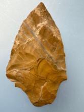 2 1/2" Jasper Lehigh Broadpoint, Found in Berks Co., Pennsylvania, Ex: Flizack, T. Madeira