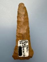 Nice 2 1/8" Jasper Drill, Expanded Base, Found in Dauphin Co., Pennsylvania, Ex: Paul Frey