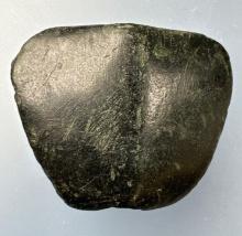WOW 2" Steatite Shield Bannerstone, Found in Franklin Co., Pennsylvania, Ex: Rich Johnston, T.