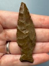 FINE 2 3/4" Jasper Orient Fishtail, Found in Kent Co., Delaware, Ex: Podpora, T. Madeira