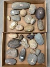 Lot of Various Artifacts, Geofacts, Longest is 6 1/2"", Found in Sussex Co., Delaware, MD