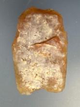 RARE Folsom-Related Paleo, 1 1/4", Fluted, Found in Montana, TRANSLUCENT, Ancient Impact