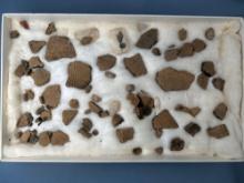 Large Lot of Pottery Shards, Mainly Rim Pieces, Found in Connecticut
