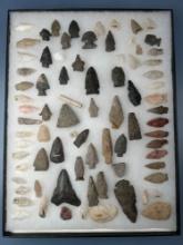 STUNNING Lot of Arrowheads, Points, Megalodon, Longest is 3", Found in Connecticut