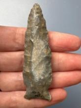 2 3/4 Eared Point, River Polish, Found in Leavenworth Co., Kansas by Terry Miller