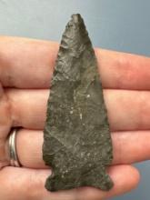 NICE 2 5/8" River Polished Side Notch Point, Found in Ponca City, Oklahoma along Arkansas River