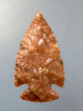 PERFECT 1 1/8" Caracara Point, Red Agate, WOW, Found in Ponca City, Oklahoma