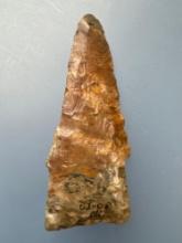WOW 2 9/16" Scottbluff Paleo Point, River Polish, Found in Fall River City, Greenwood Co., Kansas