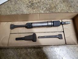 INGERSOLL RAND PNEUMATIC CHISEL WITH 3 ATTACHMENTS