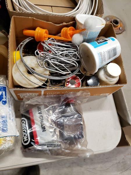 LOT OF GLOVES, WIRE AND MISC