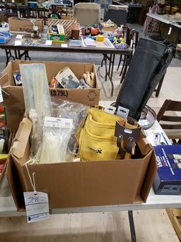 BOX OF MISC HOUSEHOLD
