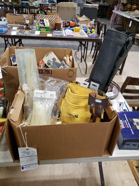 BOX OF MISC HOUSEHOLD