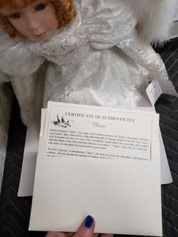 NEW JCS COLLECTION PORCELAINE DOLL WITH COA "CLAIRE" BY JOANNE C. SCHNEIDER