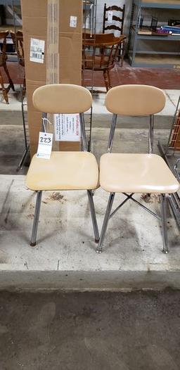 2 SCHOOL DESK CHAIRS