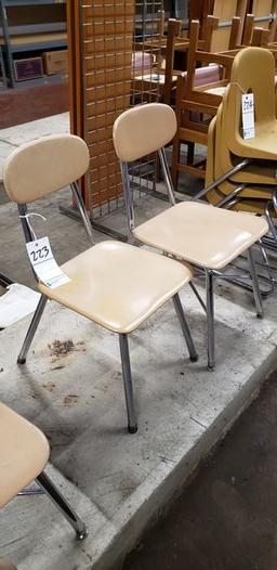 2 SCHOOL DESK CHAIRS