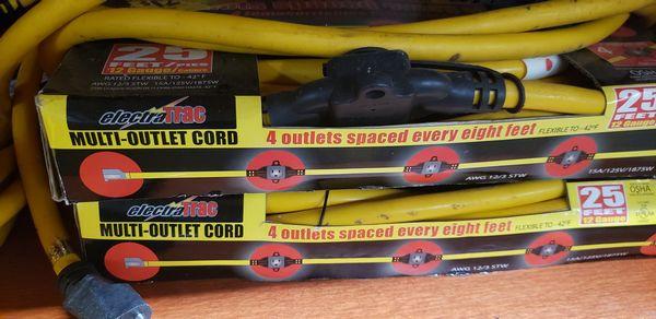 4 MULTI OUTLET CORDS