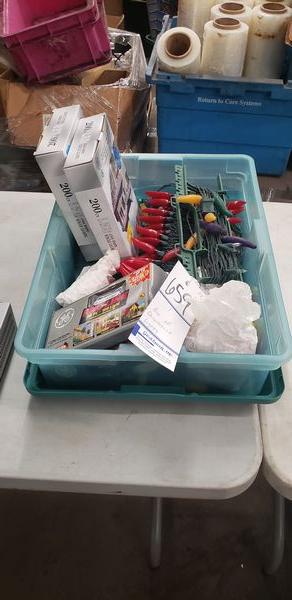 BIN OF DECORATIVE LIGHTS