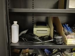 LOT OF MISC ELECTRONICS IN CABINET - DOES NOT INCLUDE CABINET