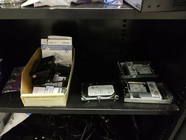 LOT OF MISC ELECTRONICS IN CABINET - DOES NOT INCLUDE CABINET