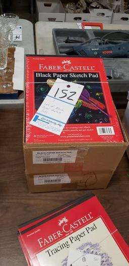LOT OF BLACK PAPER SKETCH PADS