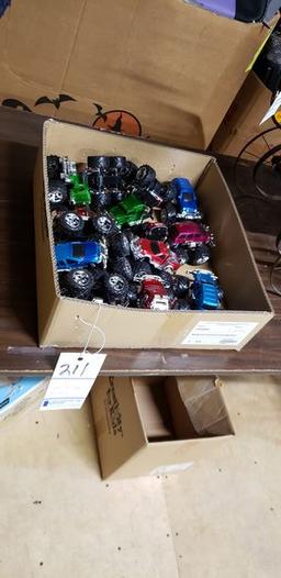 BOX OF TOY TRUCKS