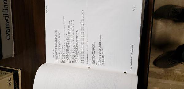 LOT OF SONG LYRICS IN 2 BINDERS