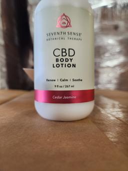 2 Cases Of 24 Seven7h Sense Cbd Body Lotion - Cedar Jasmine