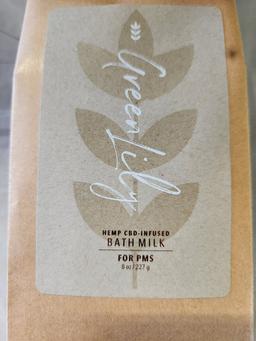 2 Cases Of 24 Green Lily Hemp Cbd Infused Bath Milk For Pms