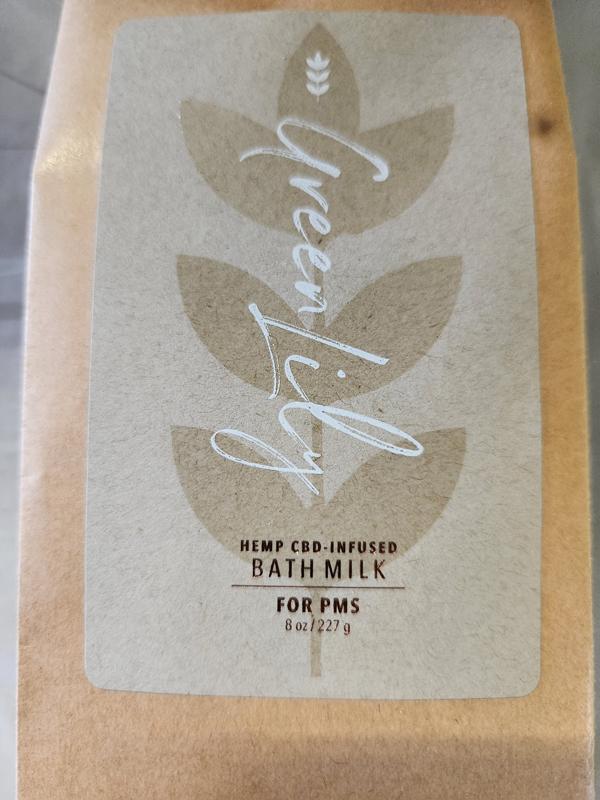 2 Cases Of 24 Green Lily Hemp Cbd Infused Bath Milk For Pms