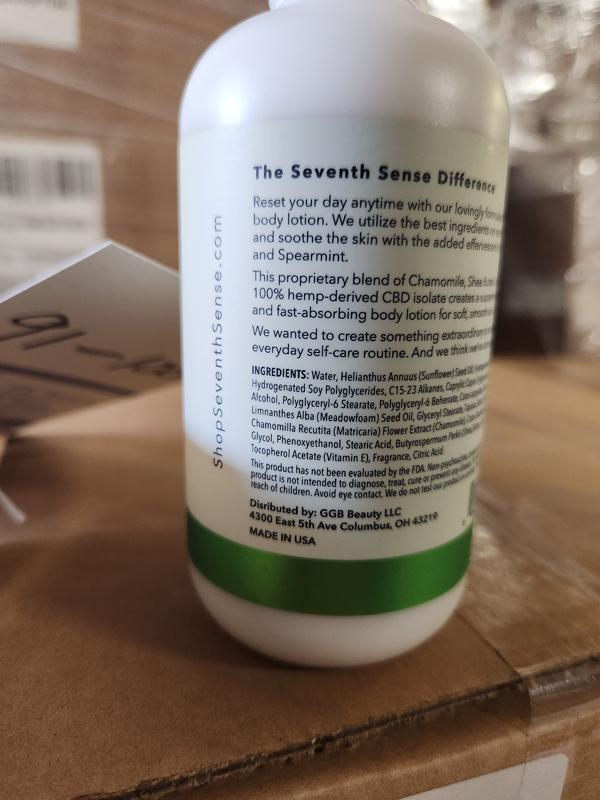 2 Cases Of 24 Seven7h Sense Cbd Body Lotion - Eucalyptus Spearmint