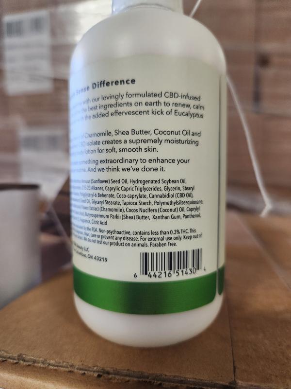 2 Cases Of 24 Seven7h Sense Cbd Body Lotion - Eucalyptus Spearmint
