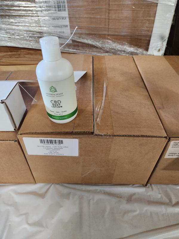 2 Cases Of 24 Seven7h Sense Cbd Body Lotion - Eucalyptus Spearmint