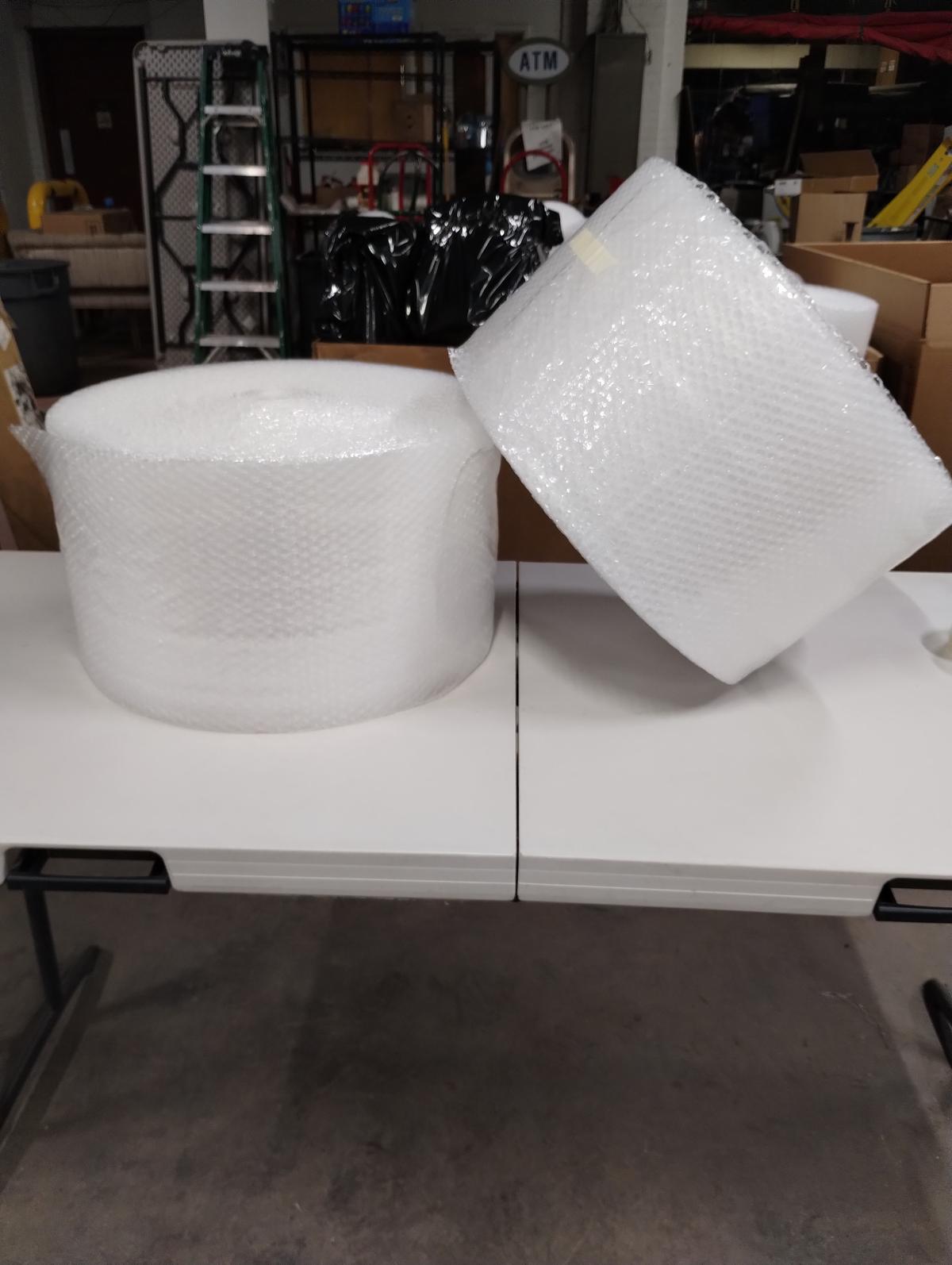 2 ROLLS OF BUBBLE WRAP 250' X 12" X 3/16"
