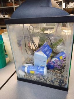 FISH TANK WITH ACCESSORIES