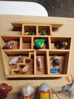 LOT OF MANIATURES WITH NOAHS ARK DISPLAY
