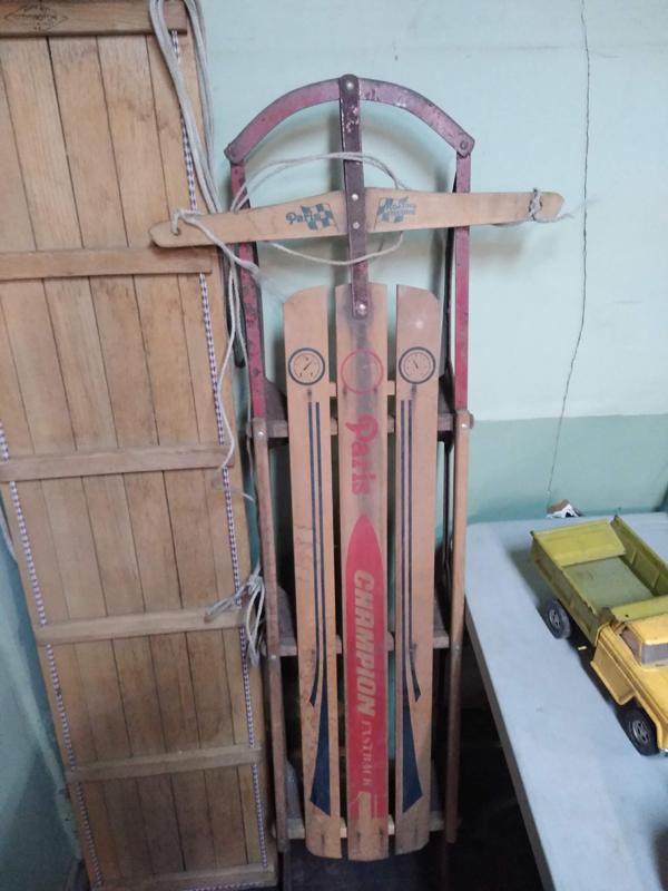 2 WOODEN SLEDS